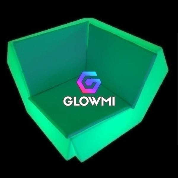 Led Glow Furniture | Diamante LED Sofa Corner Panel for Events