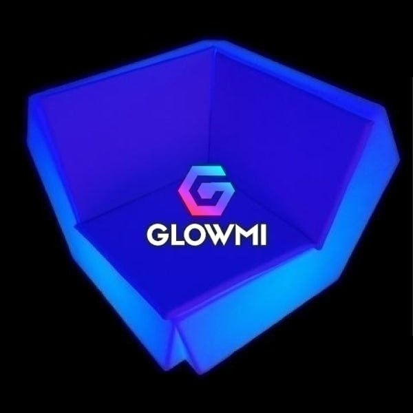 Led Glow Furniture | Diamante LED Sofa Corner Panel for Events