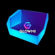 Led Glow Furniture | Diamante LED Sofa Left End Panel for Events