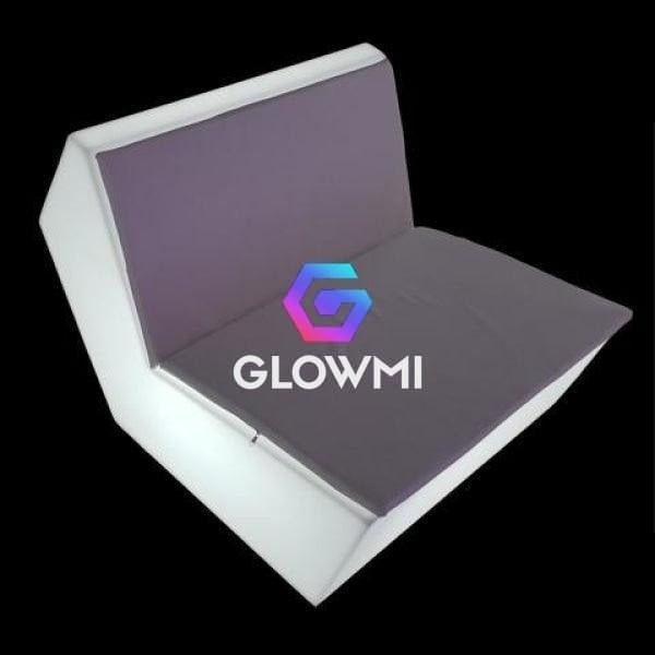 Led Glow Furniture | Diamante LED Sofa Straight Panel for Events