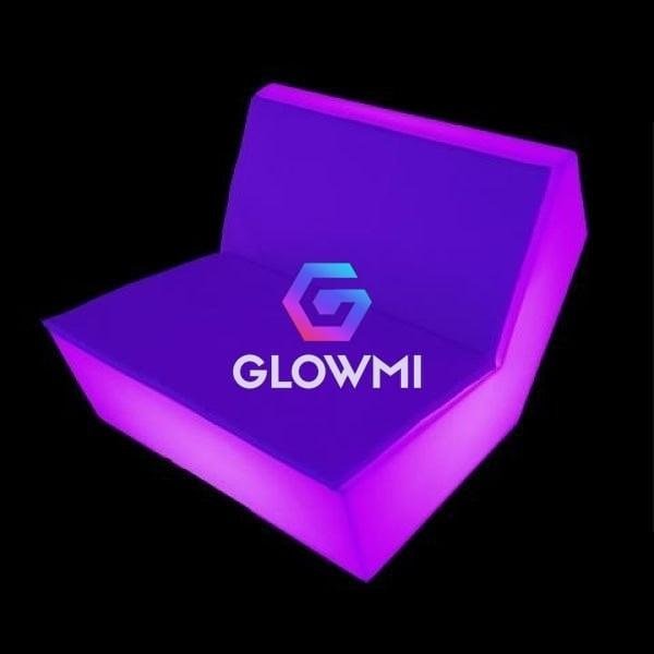 Led Glow Furniture | Diamante LED Sofa Straight Panel for Events