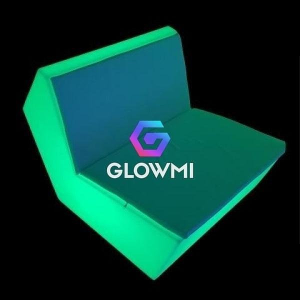 Led Glow Furniture | Diamante LED Sofa Straight Panel for Events