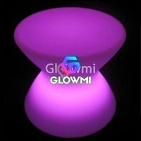 Hourglass LED Side Table - Glowmi LED Furniture & Decor 