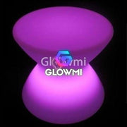 Led Glow Furniture Rental | Hourglass LED Side Table