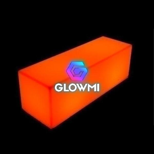 Led Glow Furniture Rental | Modern LED Straight Bench