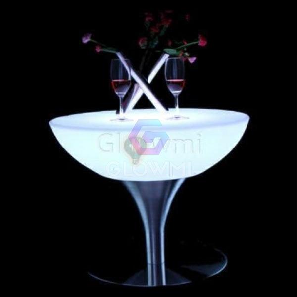 Led Tables | LED Vino Round Lounge Table for Modern Spaces