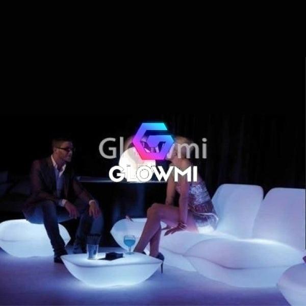 LED Glowing Furniture | Tiffany LED Low Lounge Chair in M & L Sizes