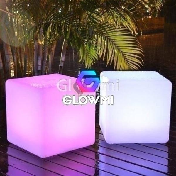 16" LED Illuminated Cube - Glowmi LED Furniture & Decor 