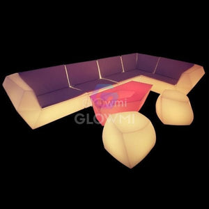 Diamante LED Coffee Table with Ice Holder - LED Table - Glowmi LED Furniture & Decor