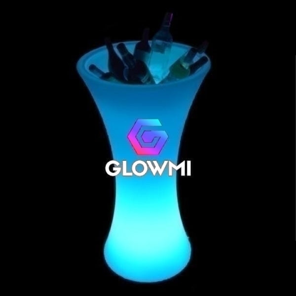Hourglass Ice Holder LED Cruiser Table - Glowmi LED Furniture & Decor 