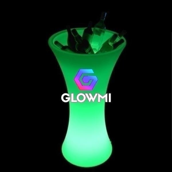 Hourglass Ice Holder LED Cruiser Table - LED Table - Glowmi LED Furniture & Decor