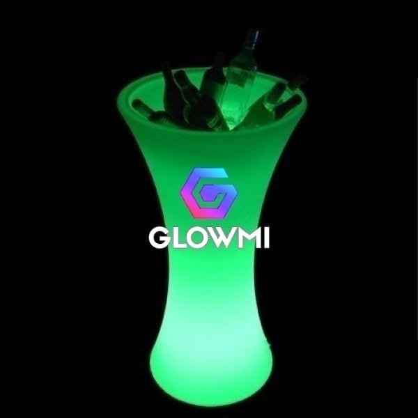 Hourglass Ice Holder LED Cruiser Table - LED Table - Glowmi LED Furniture & Decor