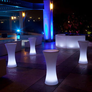 Hourglass LED Cruiser Table - Cruiser Tables - Glowmi LED Furniture & Decor