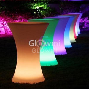 Hourglass LED Cruiser Table - LED Table - Glowmi LED Furniture & Decor