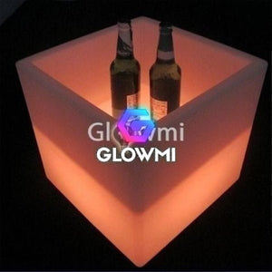 LED Cubiq Ice Bucket - Bar Accessories - Glowmi LED Furniture & Decor