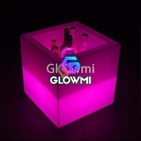 LED Cubiq Ice Bucket/Cooler - Glowmi LED Furniture & Decor 