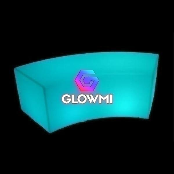 LED Curved Bench - Glowmi LED Furniture & Decor 