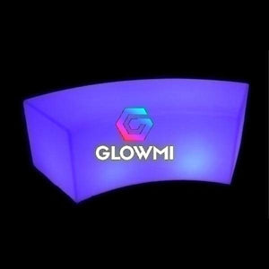 LED Curved Bench - Glowmi LED Furniture & Decor 