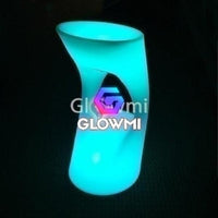 LED Glowing Backless Round Podium Bar Stool - Glow Bar Stools - Glowmi LED Furniture & Decor