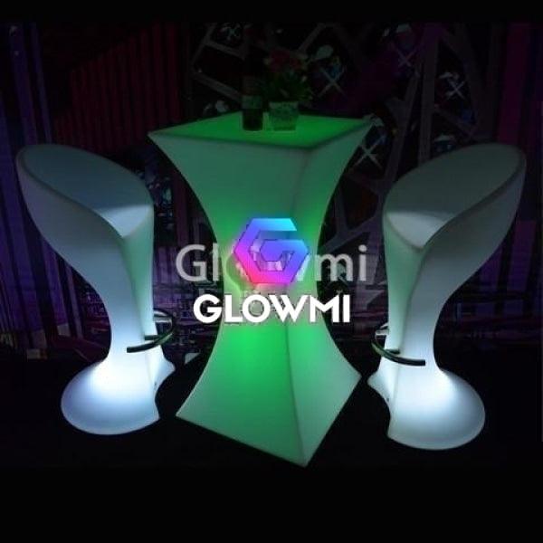 LED Glowing Podium Bar Stool - Glow Bar Stools - Glowmi LED Furniture & Decor