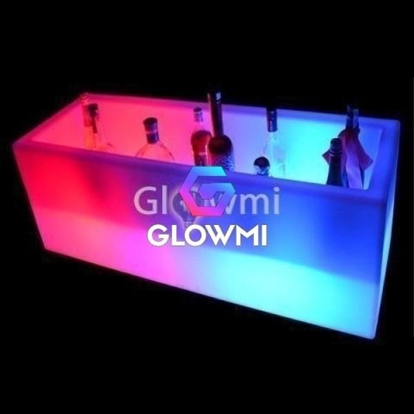 LED Ice Bucket Chest - LED Ice Bucket - Glowmi LED Furniture & Decor