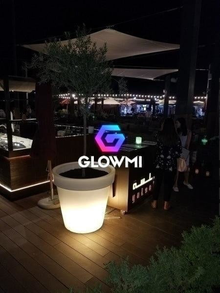 LED Jumbo Flower Pot/Planter - Glowmi LED Furniture & Decor 