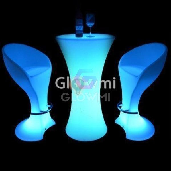 LED Podium Bar Stool - LED Bar Stool - Glowmi LED Furniture & Decor