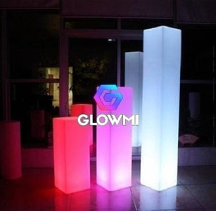 LED Square Standing Columns - Multiple Sizes - LED Decor - Glowmi LED Furniture & Decor