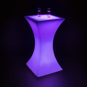 LED Square Top Cruiser Table - Cruiser Tables - Glowmi LED Furniture & Decor