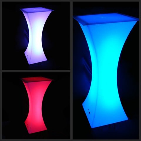 LED Square Top Cruiser Table - Cruiser Tables - Glowmi LED Furniture & Decor