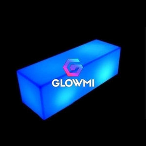 LED Straight Bench - LED Benches & Stools - Glowmi LED Furniture & Decor