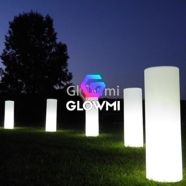 Floating Led Panel Column Event Decor with Modern LED Tube Accent Pillar Rentals