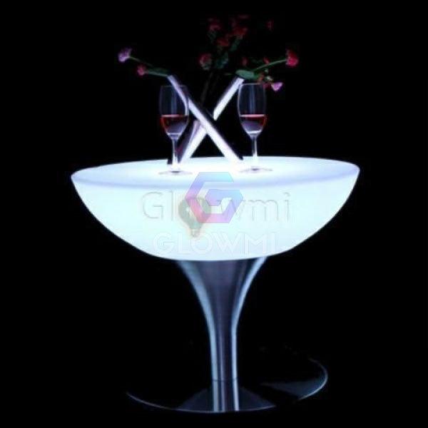 LED Vino Round Lounge Table - LED Table - Glowmi LED Furniture & Decor