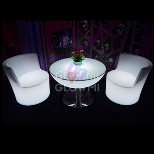 LED Vino Round Lounge Table - LED Table - Glowmi LED Furniture & Decor