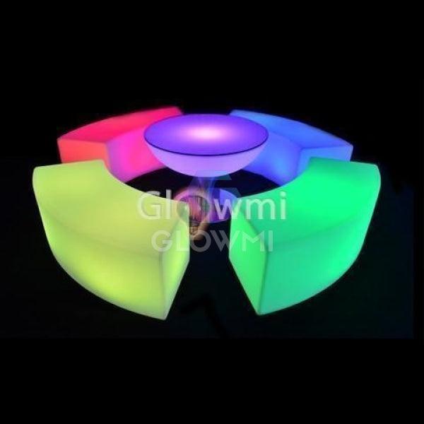 LED Vino Round Lounge Table - LED Table - Glowmi LED Furniture & Decor