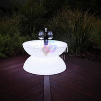 Lunar LED Circular Lounge Table - Glowmi LED Furniture & Decor 
