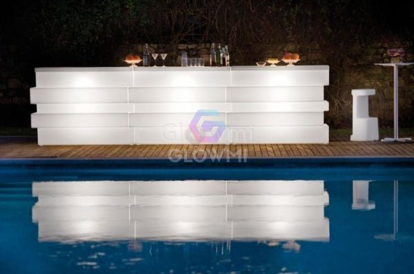 Malibu LED Bar Counter - LED Bar Counter - Glowmi LED Furniture & Decor