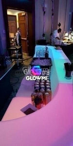 Monaco LED illuminated 11ft Glowing Bar - LED Bar Counter - Glowmi LED Furniture & Decor