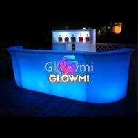 Monaco LED illuminated 11ft Glowing Bar - LED Bar Counter - Glowmi LED Furniture & Decor