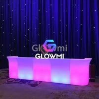 Monaco LED illuminated 14ft Glowing Bar - LED Bar Counter - Glowmi LED Furniture & Decor