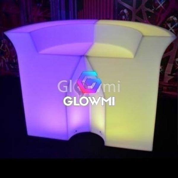 Monaco LED Modular Bar - Corner Panel - LED Bar Counter - Glowmi LED Furniture & Decor