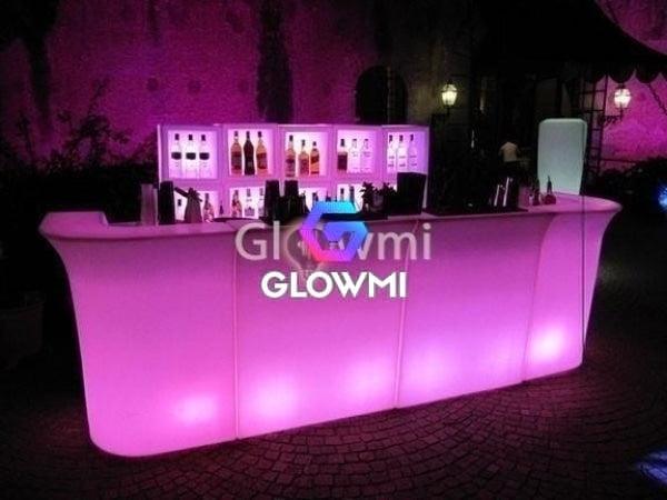 Monaco LED Modular Bar - Corner Panel - LED Bar Counter - Glowmi LED Furniture & Decor