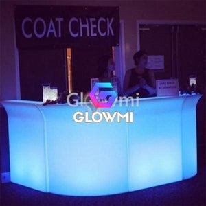 Monaco LED Modular Bar - Corner Panel - LED Bar Counter - Glowmi LED Furniture & Decor