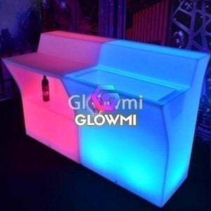 Monaco LED Modular Bar - Straight Panel - Bar Counter - Glowmi LED Furniture & Decor