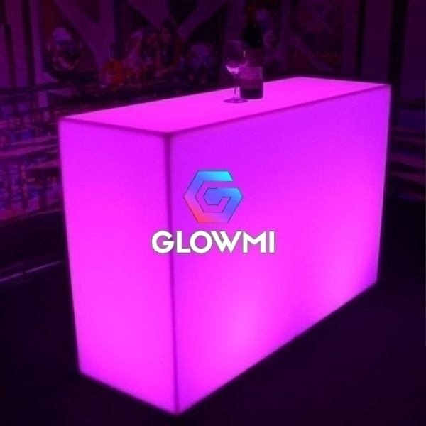 Straight Display Counter/Candy Table - LED Table - Glowmi LED Furniture & Decor