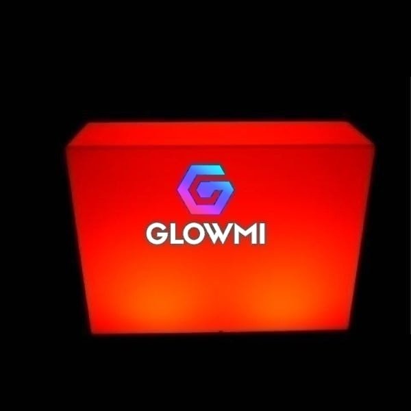 Straight Display Counter/Candy Table - LED Table - Glowmi LED Furniture & Decor