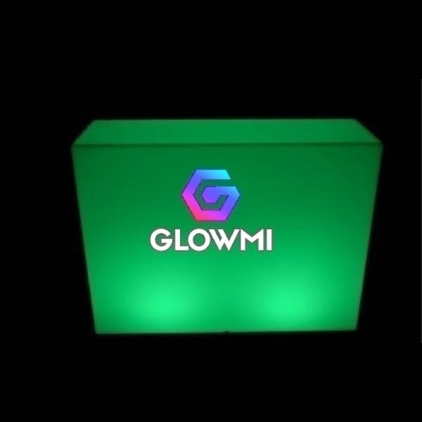 Straight Display Counter/Candy Table - LED Table - Glowmi LED Furniture & Decor