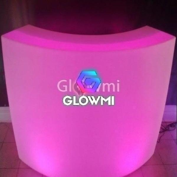 The Ibiza LED Glowing Modular Round Bar Counter - Glowmi LED Furniture & Decor 