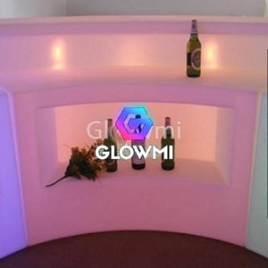 The Ibiza LED Glowing Modular Round Bar Counter - Glowmi LED Furniture & Decor 