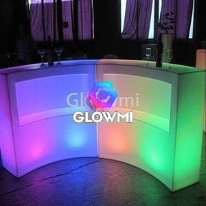 The Panama LED Illuminated Modular Round Bar Counter - Bar Counter - Glowmi LED Furniture & Decor